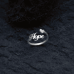 925 SILVER ADJUSTABLE NAME RING - HEART