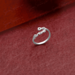 925 SILVER ADJUSTABLE NAME RING - INFINITY
