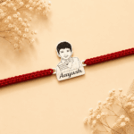 925 SILVER PHOTO NAME RAKHI
