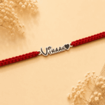 925 SILVER DISNEY FONT NAME RAKHI WITH HEART