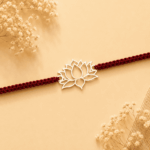 925 SILVER LOTUS RAKHI
