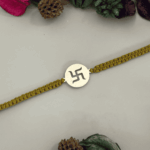 925 SILVER SHUBH SWASTIK RAKHI - Image 2