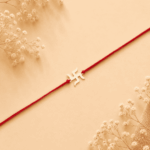 925 SILVER SIMPLE SWASTIK RAKHI