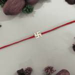 925 SILVER SIMPLE SWASTIK RAKHI