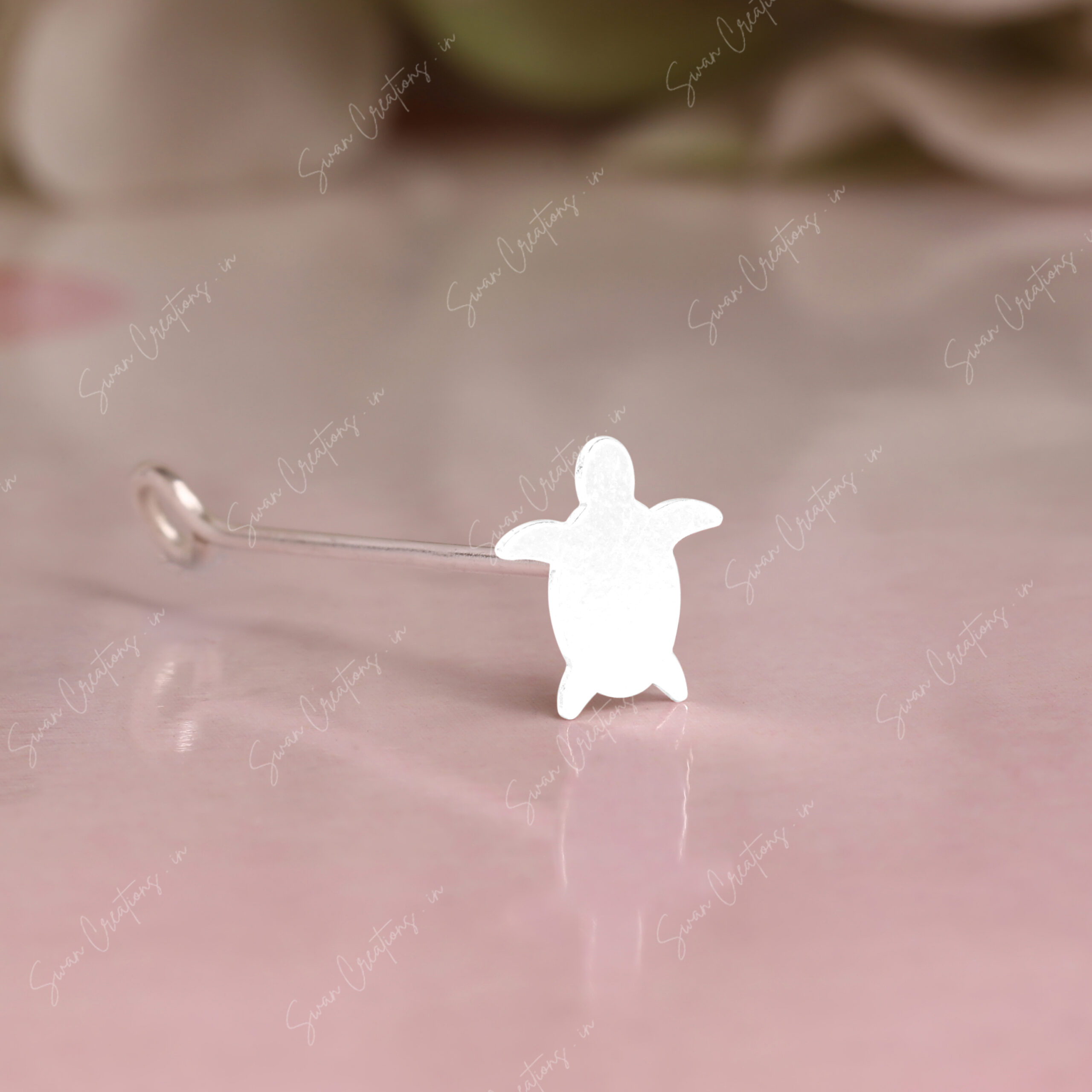 tortoise-swancreations-impressions-babyproducts-bindistamps-pottuachu-chukkapulla-925silver TURTLE - Image 1