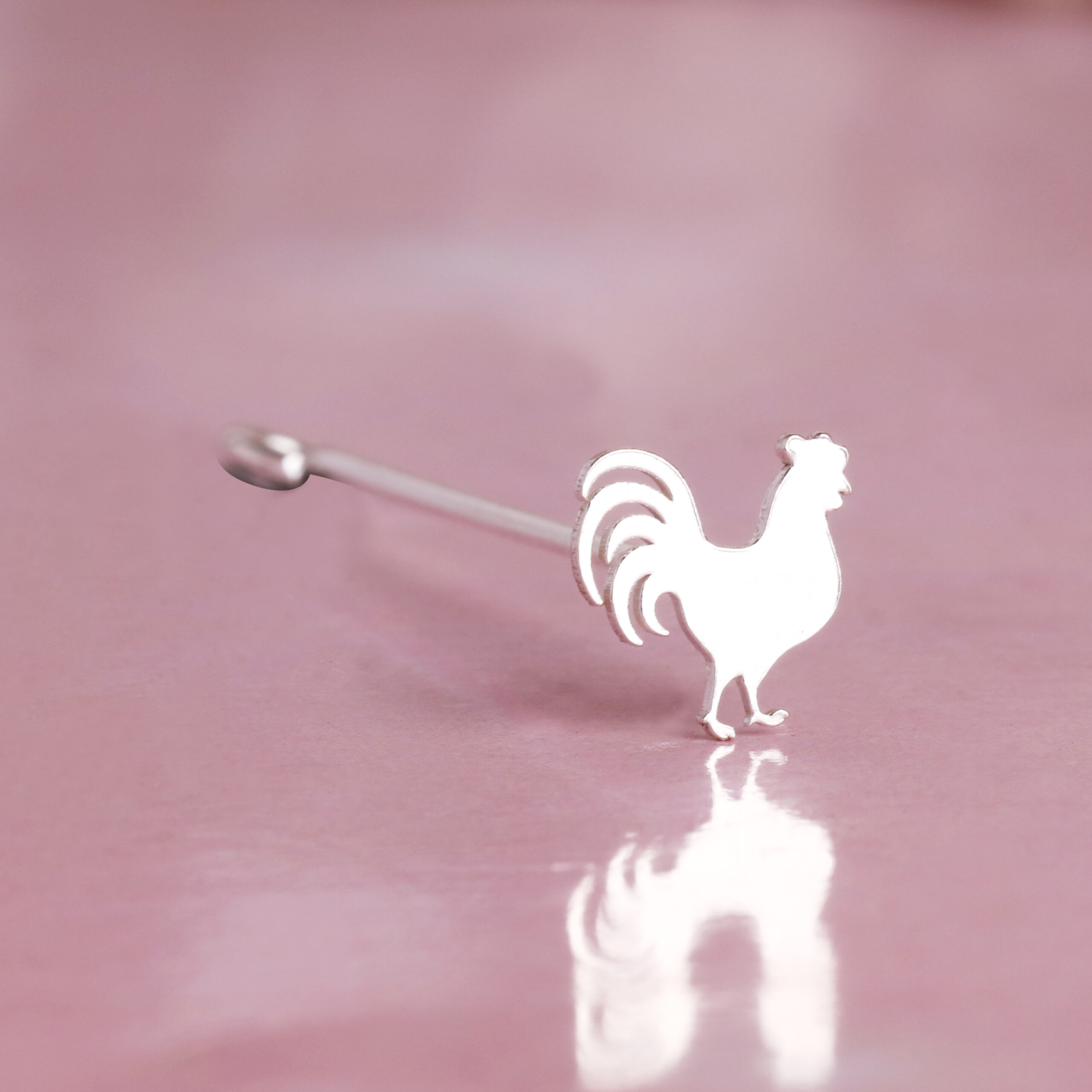 ROOSTER-swancreations-impressions-babyproducts-bindistamps-pottuachu-chukkapulla-925silver ROOSTER - Image 1